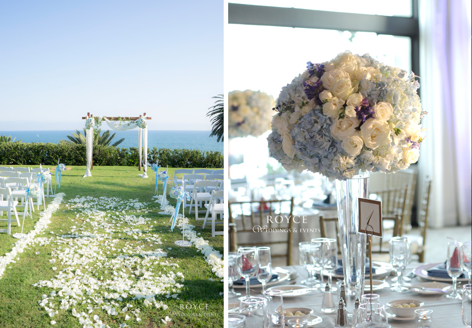 Beautiful Bel Air Bay Club wedding venue, affordable aisle with flowers from the top wedding florists. http://RoyceWeddings.com Call: 626-560-2537