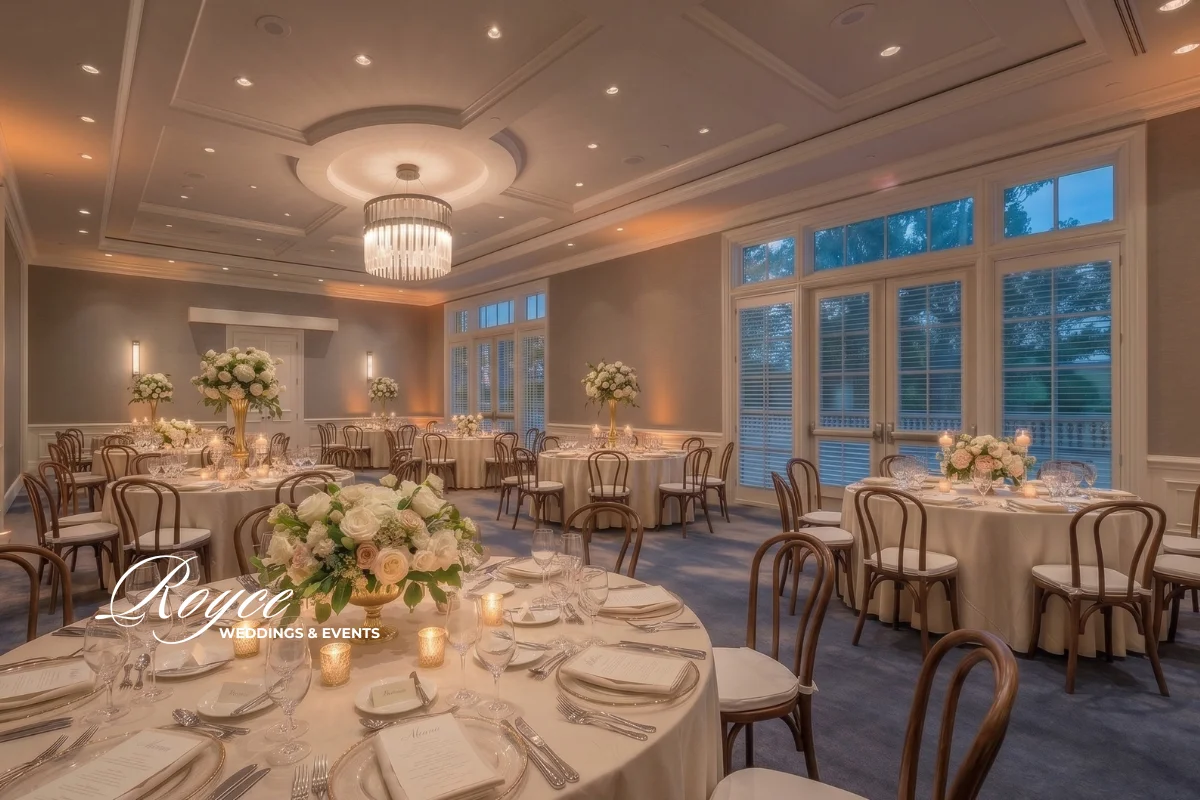 Park Hyatt Aviara Wedding indoor reception at Avocet with elegant floral decor and sophisticated tablescape